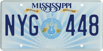 MS license plate NYG448