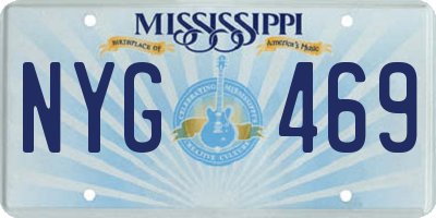 MS license plate NYG469