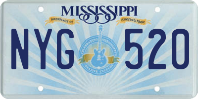 MS license plate NYG520