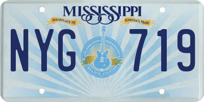 MS license plate NYG719