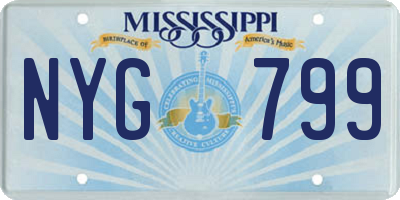 MS license plate NYG799