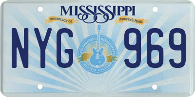 MS license plate NYG969