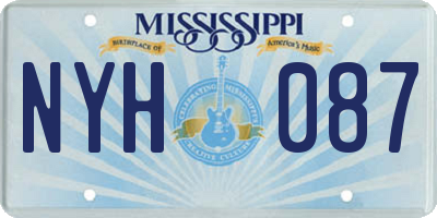 MS license plate NYH087