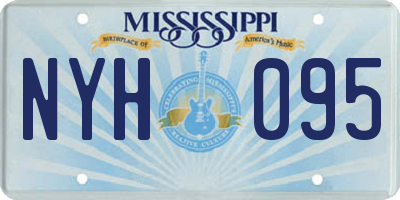 MS license plate NYH095