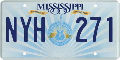 MS license plate NYH271
