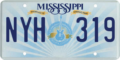 MS license plate NYH319