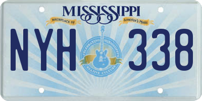 MS license plate NYH338