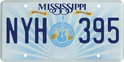 MS license plate NYH395