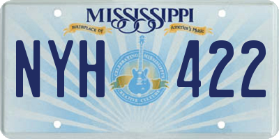MS license plate NYH422