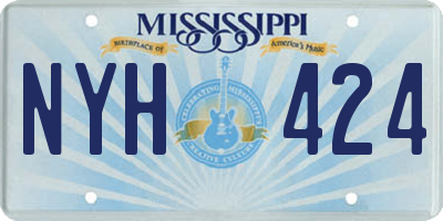 MS license plate NYH424