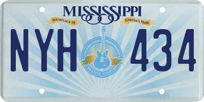 MS license plate NYH434