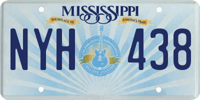 MS license plate NYH438