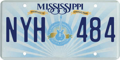 MS license plate NYH484