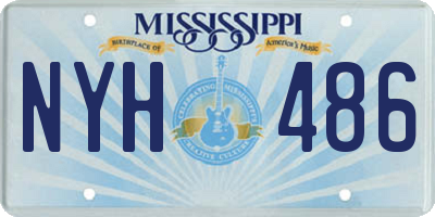 MS license plate NYH486