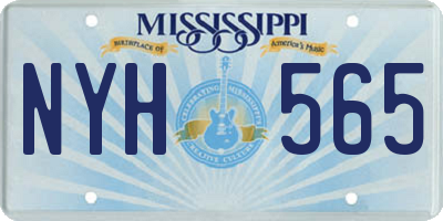 MS license plate NYH565