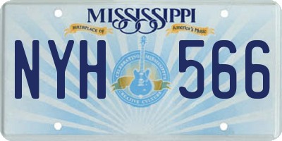 MS license plate NYH566