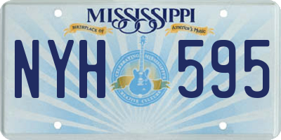 MS license plate NYH595