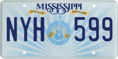 MS license plate NYH599