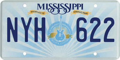 MS license plate NYH622