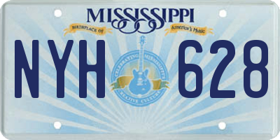 MS license plate NYH628