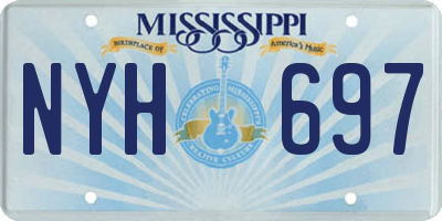 MS license plate NYH697