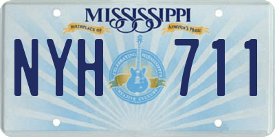 MS license plate NYH711