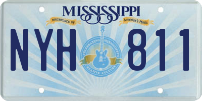 MS license plate NYH811