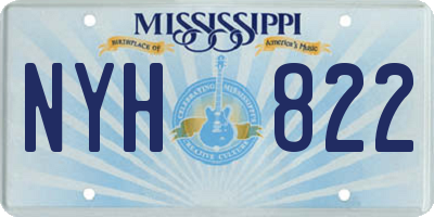 MS license plate NYH822