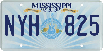MS license plate NYH825