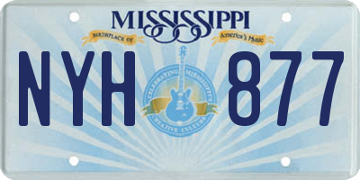 MS license plate NYH877