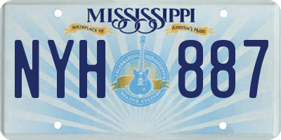 MS license plate NYH887