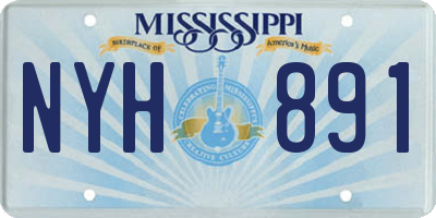 MS license plate NYH891