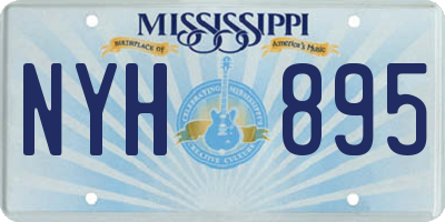 MS license plate NYH895