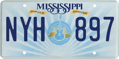 MS license plate NYH897