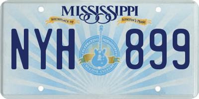 MS license plate NYH899