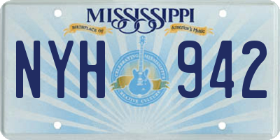 MS license plate NYH942