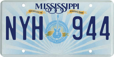 MS license plate NYH944
