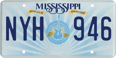 MS license plate NYH946
