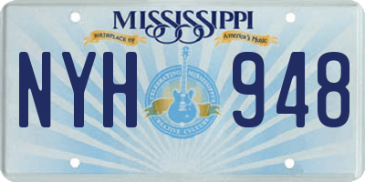 MS license plate NYH948
