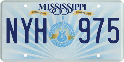 MS license plate NYH975