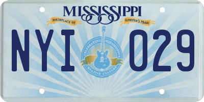 MS license plate NYI029