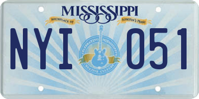 MS license plate NYI051