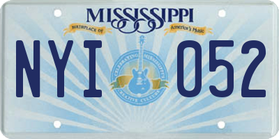 MS license plate NYI052