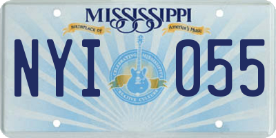 MS license plate NYI055