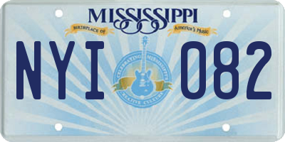 MS license plate NYI082