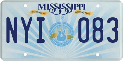 MS license plate NYI083