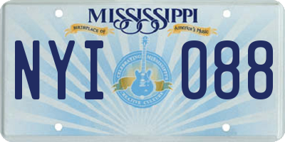 MS license plate NYI088