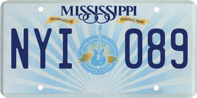 MS license plate NYI089