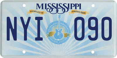 MS license plate NYI090