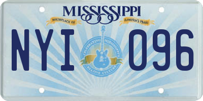 MS license plate NYI096